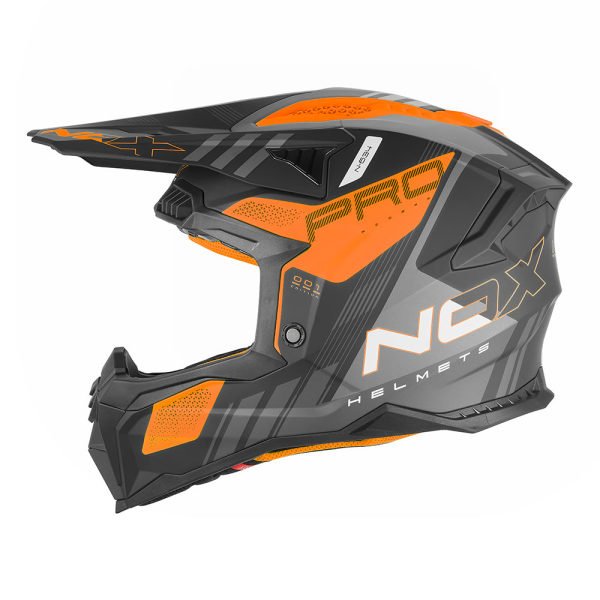 [N634-S-ORG/BLK] NOX – N634 Storm – Svartur/Orange (S)
