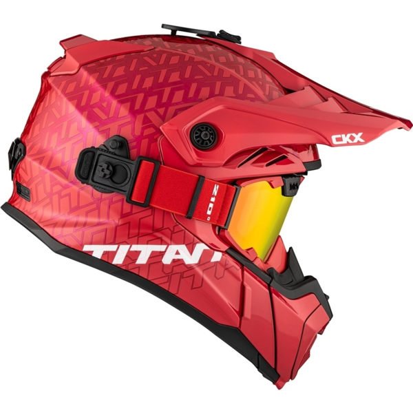 CKX – Titan Airflow sleðahjálmur – Rauður